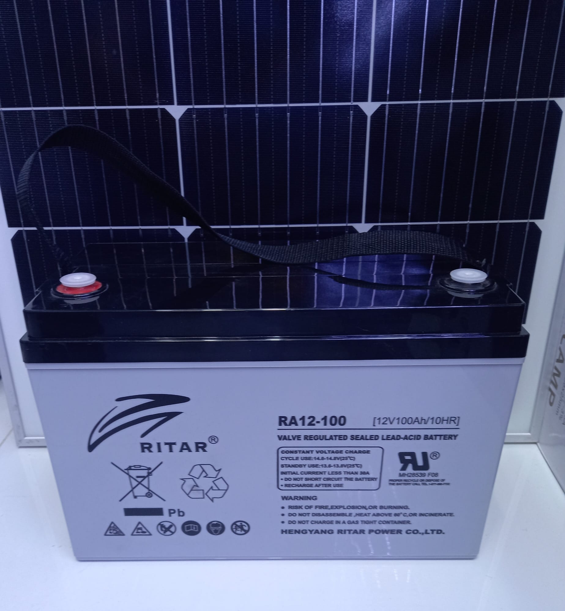 BATERIA RITAR 12V 100Ah RA AGM – Paneles Solares Perú